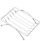 1x Porte-savon en Acier Inoxydable - Plateau Métal Creux - Drain de Savon - Boîte de Savon - Cas Étagère Salle de Bain - 11.6 x 9 x 4 cm - Durable et Agrérable