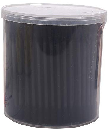 cuiyoush 200Pcs Sharp Rotondo Spirale Testa di Cotone Tamponi Orecchio Picks Cosmetici Pulizia Nero