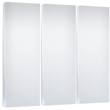 platino24 Schallabsorber aus Basotect G+, 3 Absorberelemente Rechteck 825x275x50mm, Verbesserung der Raumakustik