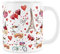 Mug Paris Tour Eiffel et croissants Blanc Café/thé 325 ml