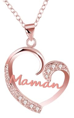 GUOYU Cadeaux Maman Collier Maman Femme,Cadeau Fete des Meres,Cadeaux Fête des mères pour Maman,Cadeaux Noël pour Maman,Cadeau d'anniversaire Femme