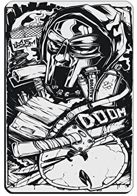 FUKITT MF DOOM Mm Food Poster (3) Blechschild Vintage Metall Pub Club Cafe Bar Home Wandkunst Dekoration Poster Retro 20 x 30 cm