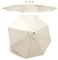 RPixc 2.7m|3m|6-baleines|8-baleines Toile de Rechange pour Parasol Remplacez L'ancien Auvent Auvent de Rechange Rond | Tissu Polyester 180G | UV30+ | Étanche | Résistant Aux Déchirures | 5 Couleurs
