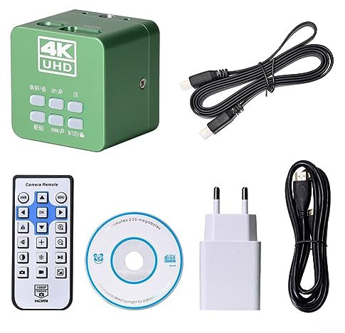 Ultra HD 4K 2160P USB -HD-MI Digital Microscopio Fotocamera, Laboratorio Industriale Maneggiato Videoregistratore, Sensore CMOS IMX334 DC 12V, EU 220V