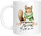 TassenTicker - Tasse zu Weihnachten - Weihnachtstasse - Personalisiert mit Namen - Kaffeetasse für jungen und Mädchen - Frohe Weihnachten - Weihnachts-Deko (Eichhörnchen)