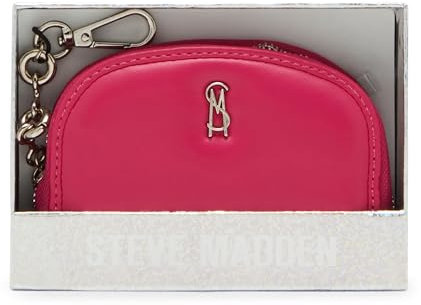 Steve Madden Damen Bjadez Kartenetui Geldbörse JADEZ Kuppeltasche mit Reißverschluss, Knallpink (Hot Pink), Einheitsgröße