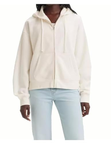 Levi's Everyday Zip Hoodie Sweatshirt à Capuche, Sugar Swizzle, S Femme