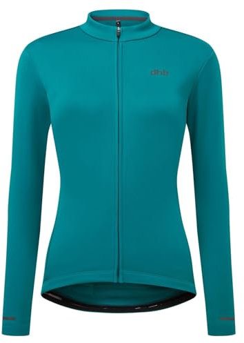 dhb Womens Long Sleeve Thermal Cycling Jersey Blue XL