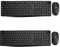 Wireless Keyboard and Mouse Set, Full Size Wireless Keyboard Ergonomic Design & Quiet USB Cordless Mouse Combo UK Layout, 12 Multimedia Shortcuts for Windows Computer PC Laptop Desktop,Black,2 PACKS