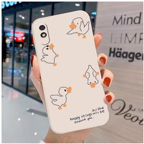 Niedliche Hülle Kompatibel mit Xiaomi Redmi 9A/Redmi 9AT - Komfortable Katze Bär Soft TPU mit Cartoon Tier