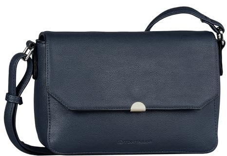 TOM TAILOR Nance Damen Überschlagtasche Umhängetasche Klein Blau