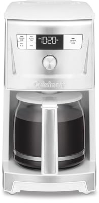 Cuisinart Coffee Maker, 14-Cup PerfecTemp Programmable Coffee Machine Glass Carafe with 1-4 Cup Setting, Brew Strength Control, Brew Pause, and Over Ice Function, White, DCC-3500W