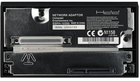 SATA Interface Network Adaptor, PS2 Sata Interface Adapter for PS2 HDD Hard Disk Connector Plug Adapter Support, HDD Hard Disk Adapter for PS2 PlayStation 2 up to 2TB SATA HDD (2.5/3.5), No IDE