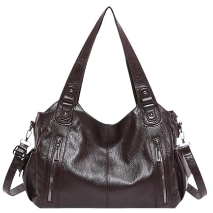Generisch - Großes Fassungsvermögen Tote Bag | Vintage-Taschen zum Arbeiten - Damen-Umhängetasche, Freizeittasche aus PU-Leder, stilvolle Arbeitstasche für das