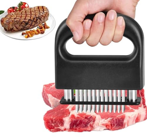 Meat Tenderiser Stainless Steel Meat Tenderizer Removable Steaker for Meat Blade Tenderizer Steaker Meat Tenderizer Cutlet Press for Meat, Steak, Chicken, Kitchen Cooking Tool