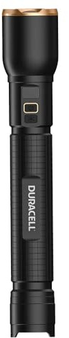 Duracell LED Taschenlampe DF6000R Pro – 6000 Lumen, fokussierbar, 230 m Leuchtweite, Outdoor & Werkstatt, USB-C wiederaufladbar, 2×21700 Li-Ion Akku, IP54 spritzwassergeschützt, inkl. Geschenkbox