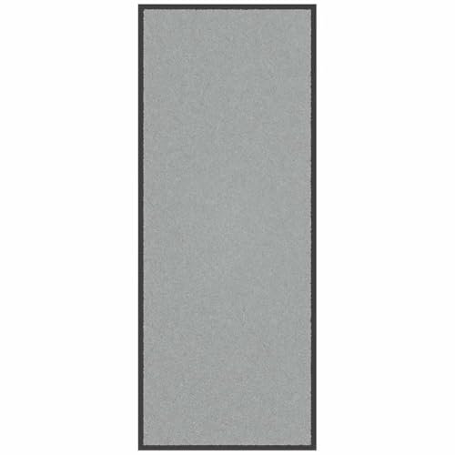 vidaXL Fußmatte Grau 60x150 cm, Schmutzfangmatte, Sauberlaufmatte, Haustürmatte, Türmatte, Matte, Willkommensmatte, Outdoor-Türmatte, Indoor-Türmatte