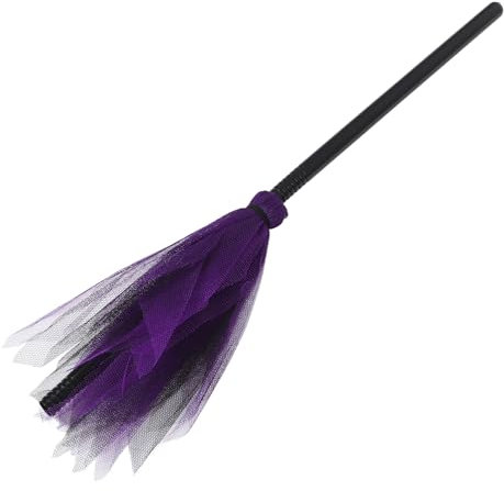 YARNOW Halloween Hexenbesen Aus Kunststoff Kompakter Und Leichter Hexenbesen Für Kostümpartys Und Cosplay Für Erwachsene Farbe Zufällig Requisiten