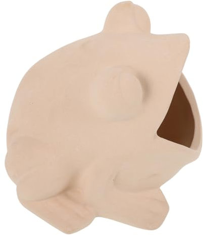 GREENADSCAPE Aquarium Dekoration Keramik Höhle Froschform Für Aquarien Idealer Rückzugsort Für Fische Und Garnelen Realistische Gestaltung Für Zuhause Und Büro Geeignet