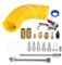 ViaGasaFamido Kit di Accessorio per Compressore D'aria 20 Pezzi con Tubo PE 1/4 Pollici 295 Pollici, Gonfiore dei Pneumatici, Aghi Sportivi, Pistola per le Riparazioni Automatiche (Colore