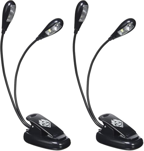 GEWA 901518 Notenpultleuchte, zwei LEDs pro Schwanenhals Zwei LED pro Schwanenhals Single (Packung mit 2)