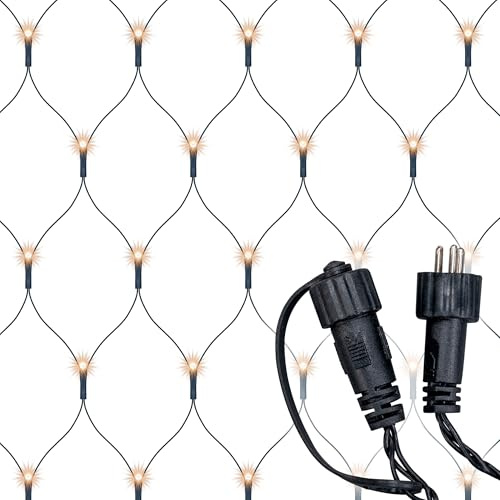 Nipach GmbH diLED 100-er LED Lichternetz warm-weiß für erweiterbares Profi-Beleuchtungs-System Innen und Außen wasserdicht OHNE Netzteil