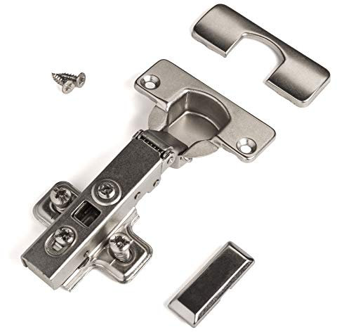 SOTECH 2 Stück Topfbänder 105° Eckanschlag mit SOFT-CLOSE inkl. Montageplatten und Schrauben und schnell Montage KLIP, getestet mit 50000 Zyklen SO-T52