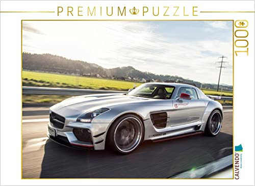 Mercedes SLS PD900GT Widebody 1000 Teile Puzzle quer (CALVENDO Mobilitaet)