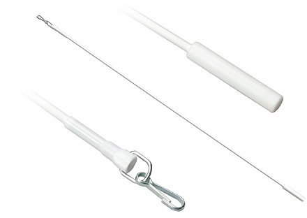 WR-Design 1 Schleuderstab 5 mm Durchmesser in der Farbe Weiss, Länge 125 cm