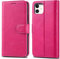 iPhone 11 Leather Case - Premium Wallet Case Leather Flip Cover For Apple iPhone 11 6.1 A2221 [Card Holder] [Magnetic Closure] (Pink)