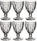 Leonardo Brindisi Weißwein-Gläser 6er Set, spülmaschinenfeste Weisswein-Kelche, Wein-Glas mit Facettenschliff, Kelchglas-Set, grau, 240 ml, 021601