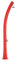 Starmatrix Rio Douche Solaire Courbe en Polyéthylène Hauteur 226 Cm Réservoir 25 L Lave-pieds Rouge