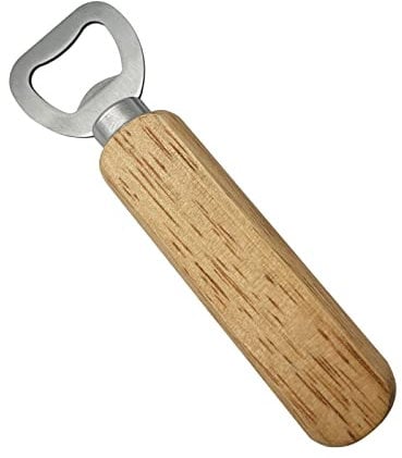 Bottle Opener, Wooden Handle Bottle Opener, Wine Beer Soda Glass Cap Opener