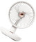 kawehiop Ventilador frío de sobremesa eléctrico, 3 velocidades, portátil, viento fuerte, enfriador de aire, ventiladores de refrigeración de bajo ruido, dormitorio, oficina, dormitorio, Blanco