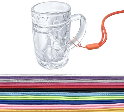 Carlso 12x Mini Bierkrug, Massglaß, Seidel, Oktoberfest, Bayern Schnapsglas 4cl (12x bunt)