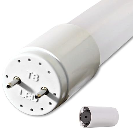 pureled 1er Pack LED Röhre 60cm - GLAS T8 G13 - kaltweiß (6000K) - 9W (ersetzt 18W) - 900 Lumen - inklusive Starter - Leuchtstoffröhre Neonröhre Röhrenlampe LED-Tube