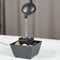 OUKENS Tetera Flotante, Adorno De Fuente De Agua, Fuente De Alimentación De Batería USB 5V Decoración De Cascada De Mesa con Luces LED Piedras para Mesa De Oficina En Casa Interior