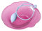 Gralara Lavabo da bagno Sitz per WC Vasca da bagno portatile Bidet con sedile a vapore per donne anziane Uomini, Rosa con sciacquone
