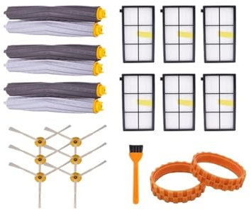 Kit Spazzole A Rullo + Filtri HEPA. Compatibile Con Roomba 800 860 865 866 870 871 880 885 886 890 900 960 966 980. Parti For Aspirapolvere (Color : 21pcs)