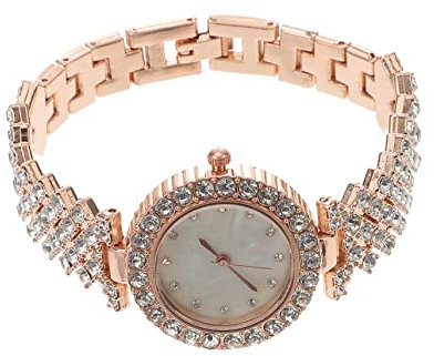 VALICLUD Diamant Damenuhr Verschleißfeste Damenuhr Zarte Armbanduhr Zarte Damenuhr Dekorative Damenuhr Weibliches Accessoire Dekorative Damenuhr Damenuhr Aus