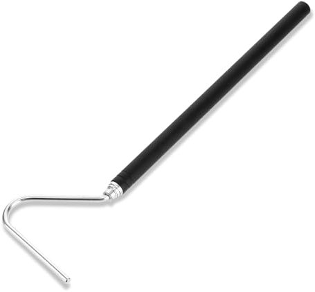 ZEYIYER 40 Inch Snake Hook, Stainless Steel Extensible Grappling Hook, Pick-Up Handling Tool, Pet Snake Accessories, Pool Skimmer Basket Hook