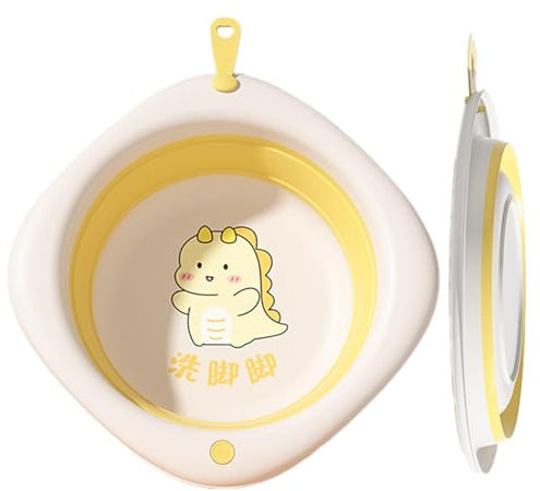 Multifunktionales Faltbares Waschbecken, Waschtisch Faltbare Waschwanne, Lanyard Design Waschschüssel Badeschale für Zuhause Kindergarten oder Outdoor-Aktivitäten