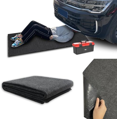 JSUDQR Alfombrilla para Suelo de Garaje 150x90cm Tapete de Ggaraje Esterilla de Captura de Aceite Revestimiento Impermeable Lavable Antideslizante Estera de Recogida de Aceite para Tesla Model 3/Y
