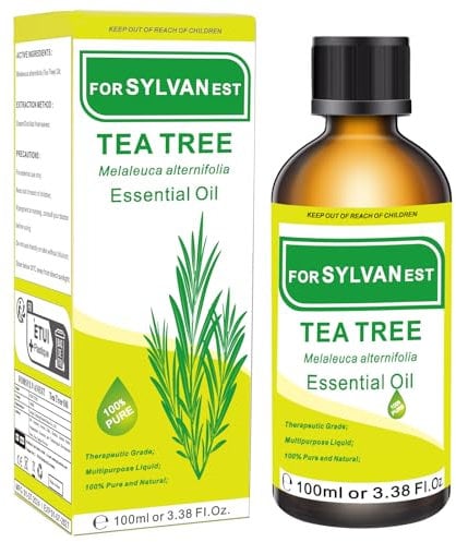 FORSYLVANEST Tea Tree Essential Oil 100ML - Pure Natural TeaTree Essential Oils for Diffuser Shampoo, Suit for Skin, Nail Fungus, Face, Hair (Tee Tree)