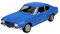 Welly Modell Auto Kompatibel mit Ford Capri I Coupe Blau 1. Generation 1968-1973 1/24 1:24 Metall Modell Auto Die Cast Neu im Kasten