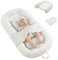 IAFENGE Großes Stillkissen, Babykissen zum Schlafen für Neugeborene, ergonomisches Bett im Bett, Essentials für Flasche und Stillen, abnehmbarer Kissenbezug (weiß)