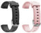 Runlio ID115U, ID115U HR Replacement Bands, Adjustable Replacement Straps Fitness Tracker ID115U, ID115U HR, NOT for ID115 (Black+Pink)
