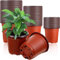 Lot de 100 pots de fleurs en plastique de 9 cm pour table de jardin, plantes grasses et petites plantes