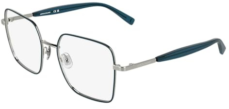 Longchamp LO2181 046 SILVER/PETROL 54/18/140 Damen Brillen