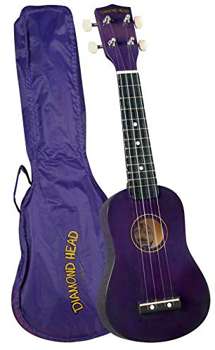 Diamond Head DU-108 Rainbow Soprano Ukulele - Purple